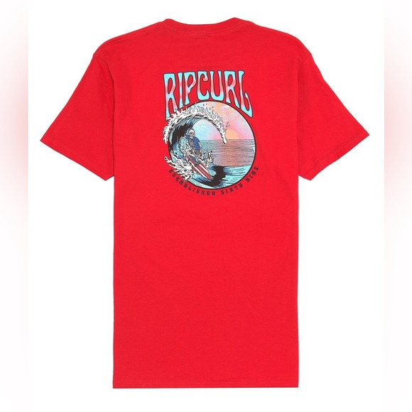 RIP CURL men’s Americana Shred Short Sleeve Tee - Picture 5 of 15